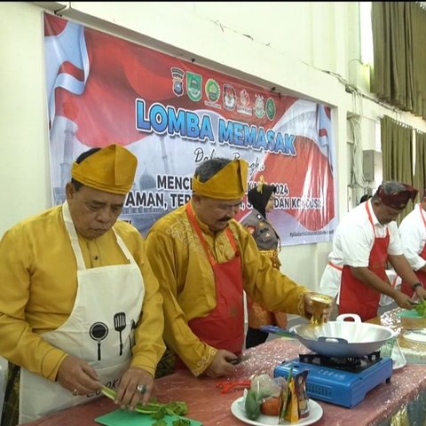 Kreatif, Kapolres Rohul Bikin Lomba Masak untuk Para Bakal Calon Bupati