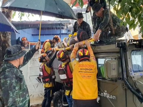 FOTO: Topan Yagi Amuk Thailand hingga Sebabkan Banjir Dahsyat, Longsor dan Korban Jiwa