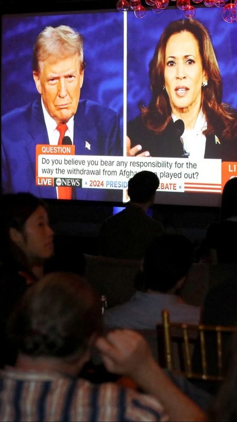 FOTO: Momen Debat Perdana Donald Trump Vs Kamala Harris Berlangsung Panas! Sempat Diwarnai Tuduhan Kontroversial