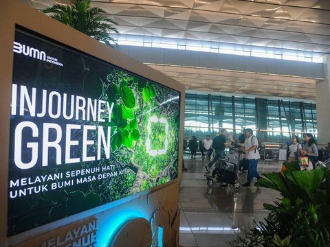 FOTO: Wujudkan Konsep Green Airport, Begini Penampakan Bandara Soekarno-Hatta Dihiasi Pepohonan