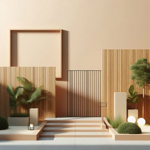 Desain Pagar Kayu Minimalis