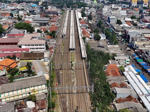 FOTO: Potret Stasiun Kota Tangerang dari Udara yang Siap Ditata Ulang dengan Fasilitas Integrasi Antarmoda di Tahun 2025