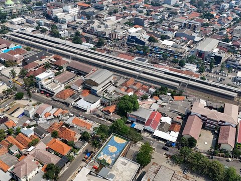 FOTO: Potret Stasiun Kota Tangerang dari Udara yang Siap Ditata Ulang dengan Fasilitas Integrasi Antarmoda di Tahun 2025