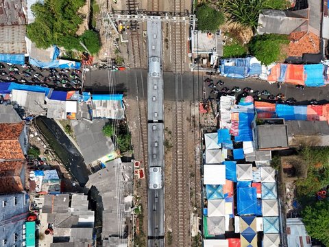 FOTO: Potret Stasiun Kota Tangerang dari Udara yang Siap Ditata Ulang dengan Fasilitas Integrasi Antarmoda di Tahun 2025