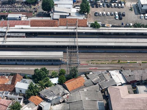 FOTO: Potret Stasiun Kota Tangerang dari Udara yang Siap Ditata Ulang dengan Fasilitas Integrasi Antarmoda di Tahun 2025