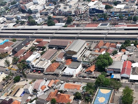 FOTO: Potret Stasiun Kota Tangerang dari Udara yang Siap Ditata Ulang dengan Fasilitas Integrasi Antarmoda di Tahun 2025