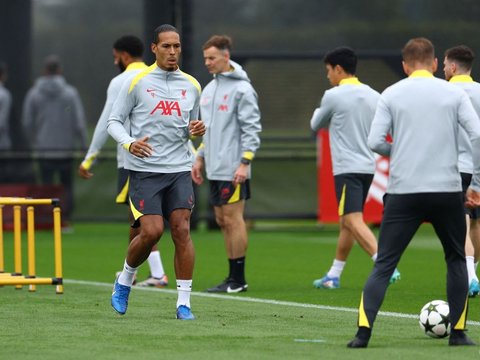 FOTO: Melihat Persiapan Liverpool Geber Latihan Jelang Melawan AC Milan di Liga Champions 2024/2025