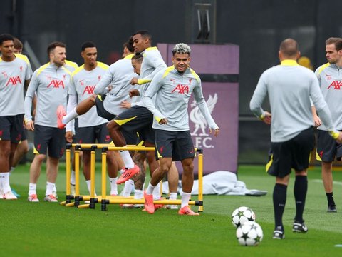 FOTO: Melihat Persiapan Liverpool Geber Latihan Jelang Melawan AC Milan di Liga Champions 2024/2025