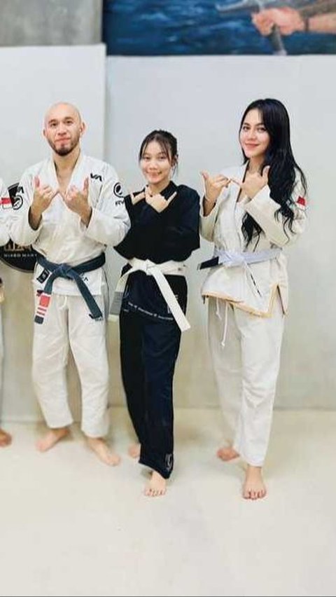 Potret Ratu Rizky Nabila Tekuni Brazilian Jiu Jitsu dengan Max Metino, Kini jadi Hobi Baru