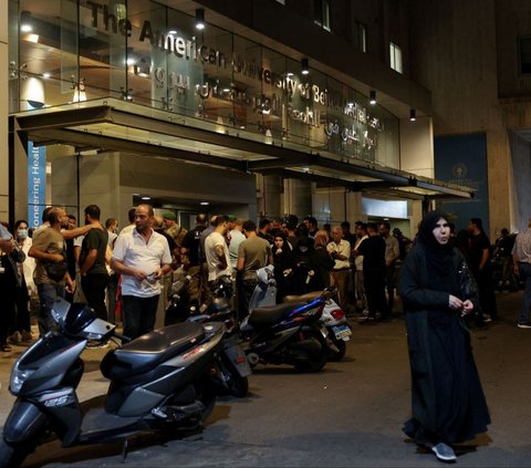 FOTO: Suasana Ketegangan di Lebanon Saat Walkie-Talkie Juga Ledakan Serentak, Puluhan Tewas dan Ribuan Terluka