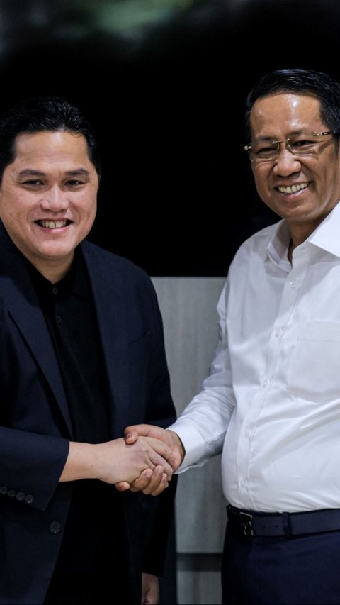 FOTO: Bertemu Erick Thohir, Menkumham Dukung Penuh Program Naturalisasi Timnas Indonesia