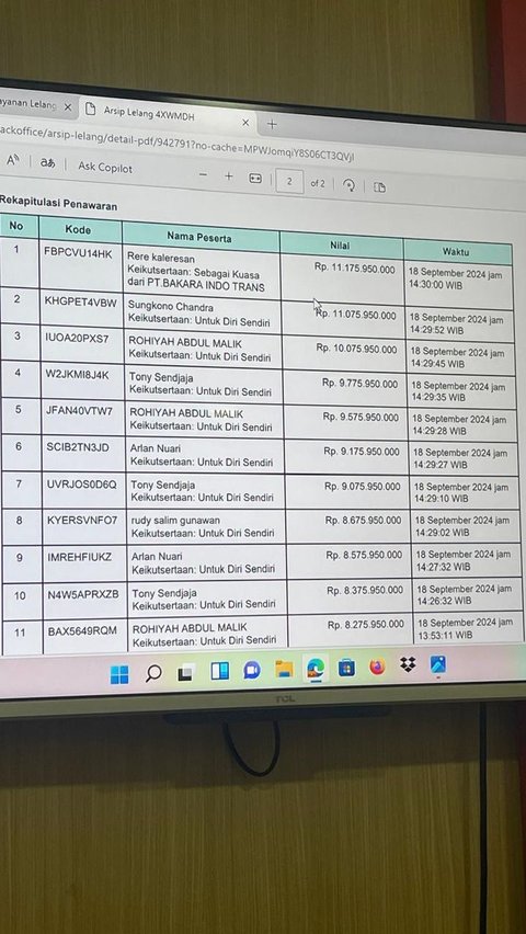 Kejari Kota Bandung Lelang Barang Rampasan Perkara Investasi Bodong DNA Pro