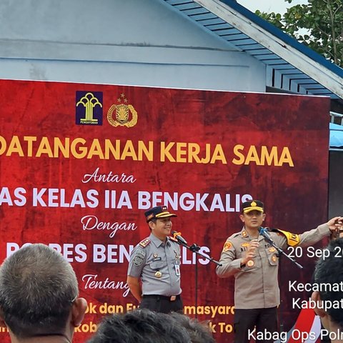 Polres Bengkalis dan Lapas Pekanbaru Kolaborasi Terkait Pilkada Serentak