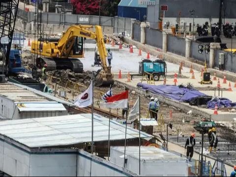 FOTO: Penampakan Terkini Progres Pembangunan MRT Jakarta Fase 2A Bundaran HI-Kota