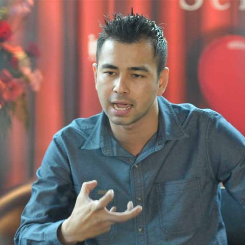 Raffi Ahmad menegaskan bahwa dia belum melamar Nagita Slavina (Liputan6.com/Panji Diksana).