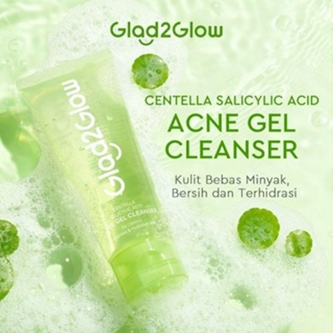 Glad2Glow Centella Asiatica Salicylic Acid Gel Cleanser
