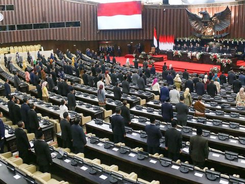 FOTO: Penampakan Kursi-Kursi Kosong Hiasi Sidang Paripurna MPR Akhir Masa Jabatan Periode 2019–2024