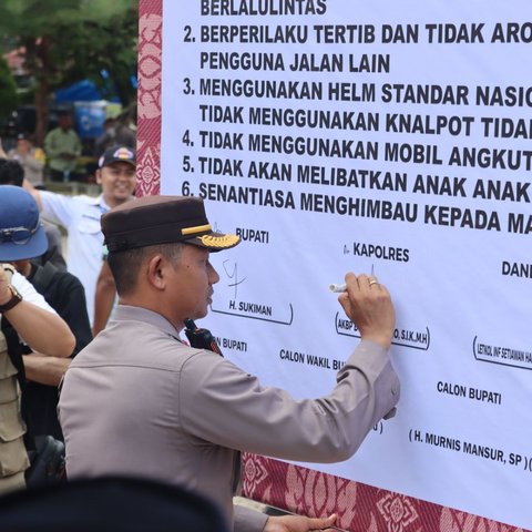 Polres Rohul-KPU Gelar Deklarasi Pilkada Damai & Kampanye Berkeselamatan 2024