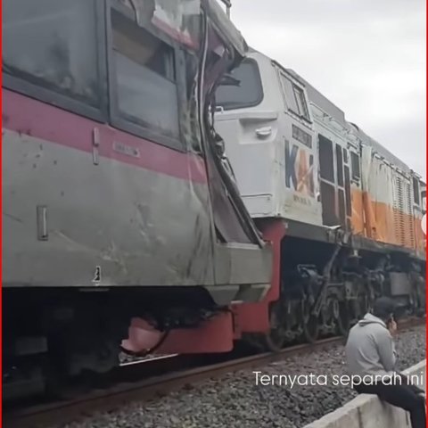 Kecelakaan kereta api dan truk molen di Bantul