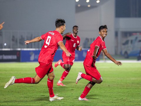 FOTO: Menyala! Timnas Indonesia Libas Maladewa 4-0 di Kualifikasi Piala Asia U-20 2025