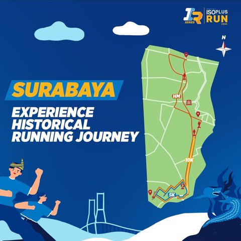 ISOPLUS RUN hadir di Surabaya, Rute menyusuri landmark bersejarah dan ikonik Kota Pahlawan