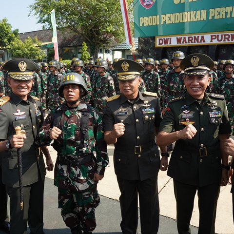 Potret Gagah Joni Bocah Merah Putih Ikuti Secaba Rindam IX/Udayana