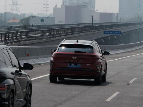 FOTO: Menjajal Hyundai Kona Electric untuk 'Road Trip' Jakarta-Semarang, Tempuh 420 Km dalam Sekali Charge