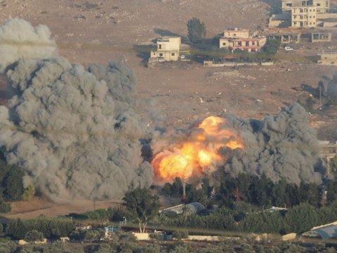 FOTO: Rudal Israel Terus Menggempur Lebanon, Kehancuran Bangunan dan Korban Tewas Terus Bertambah