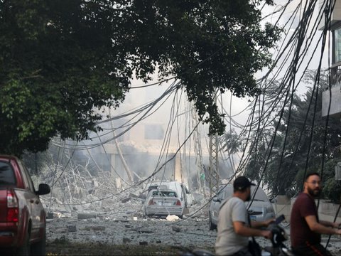 FOTO: Rudal Israel Terus Menggempur Lebanon, Kehancuran Bangunan dan Korban Tewas Terus Bertambah