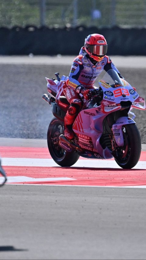 Bagi Marquez, kegagalan ini menjadi pukulan berat, terutama di tengah persaingannya untuk kembali ke puncak performa. Foto: BAY ISMOYO / AFP