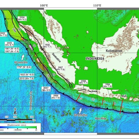 Zona Megathrust di Indonesia