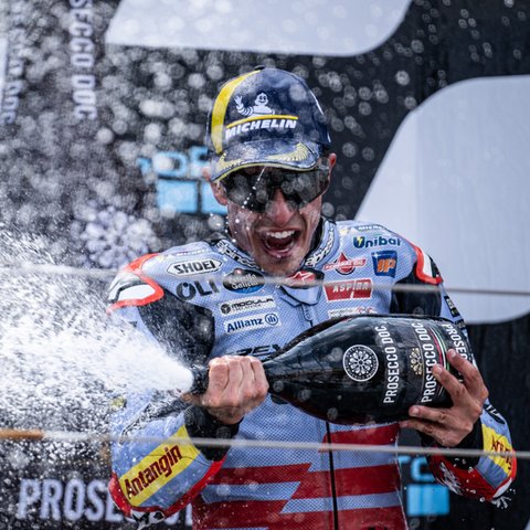 Kemenangan pertama Marc Marquez di musim ini diraih dalam balapan MotoGP Aragon.