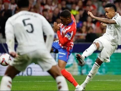 FOTO: Duel Keras Derby Madrid Berakhir Imbang, Atletico Diselamatkan oleh Gol Telat Angel Correa