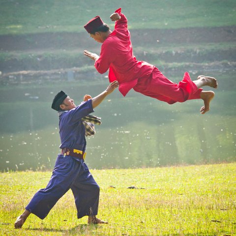 Ilustrasi silat Betawi