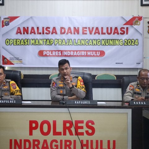 Tingkatkan Kinerja Para Satgas OMP, Kapolres Inhu Gelar Analisa dan Evaluasi OMP