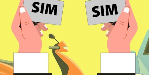 Contoh SIM: Surat Izin Mengemudi.