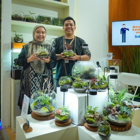 UMKM Binaan BRI, MINIMIZU Bawa Keunikan Dekorasi Alam ke Pameran Kriyanusa 2024