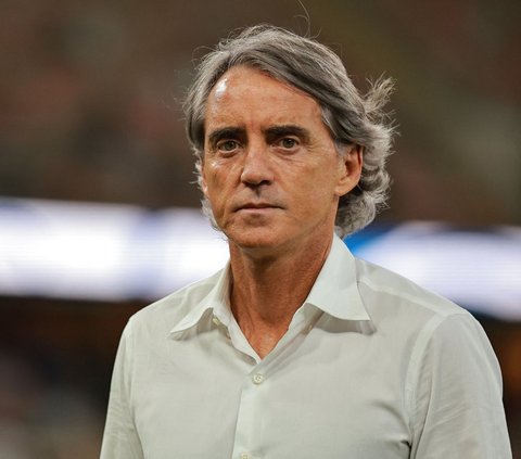 FOTO: Ekspresi Roberto Mancini Frustasi Saat Arab Saudi Ditahan Imbang Timnas Indonesia