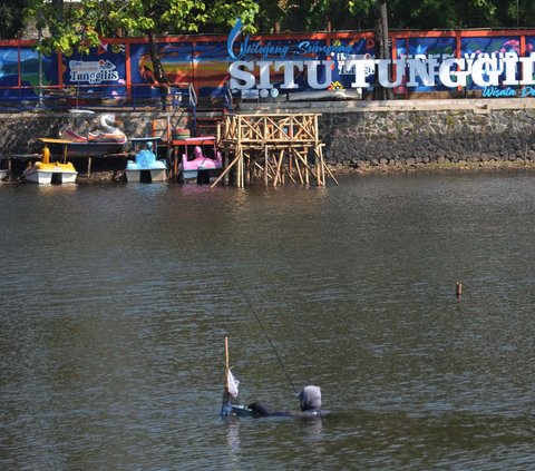 FOTO: Menikmati Wisata Murah Meriah di Situ Tunggilis Bogor