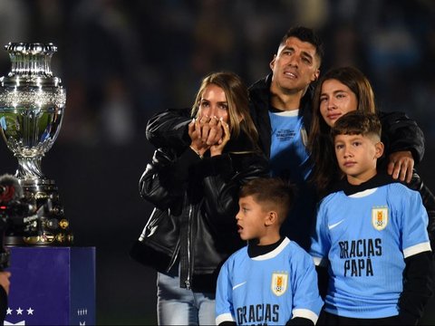 FOTO: Tangis Luis Suarez Pecah, Air Mata 'Banjiri' Laga Terakhir dengan Uruguay di Kualifikasi Piala Dunia 2026