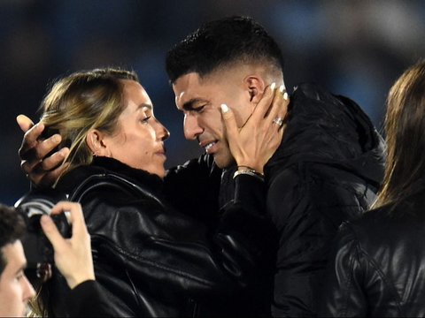 FOTO: Tangis Luis Suarez Pecah, Air Mata 'Banjiri' Laga Terakhir dengan Uruguay di Kualifikasi Piala Dunia 2026