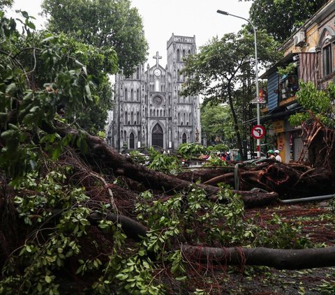 Topan Super Yagi hantam bagian utara Vietnam