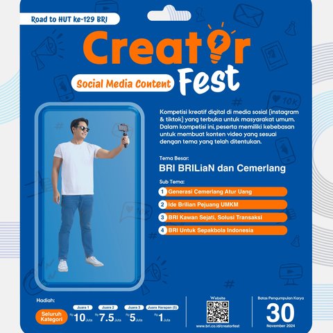 BRI Gelar Kompetisi 'Creator Fest 2024'