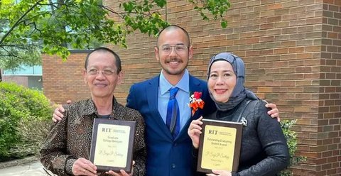 Potret anak Dewi Yull, Surya Sahetapy, jadi lulusan terbaik. (Sumber: Instagram/@suryasahetapy)