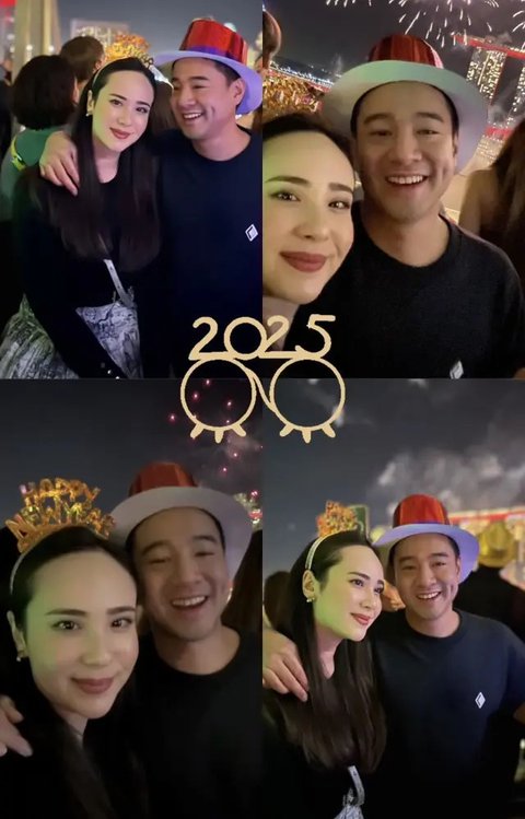 Gaya Artis Tanah Air Rayakan Pergantian Tahun 2024 ke 2025 di Luar Negeri. [@raffinagita1717]
