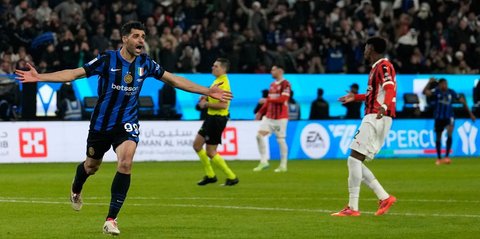 Hasil Inter Milan vs AC Milan: Skor 2-3