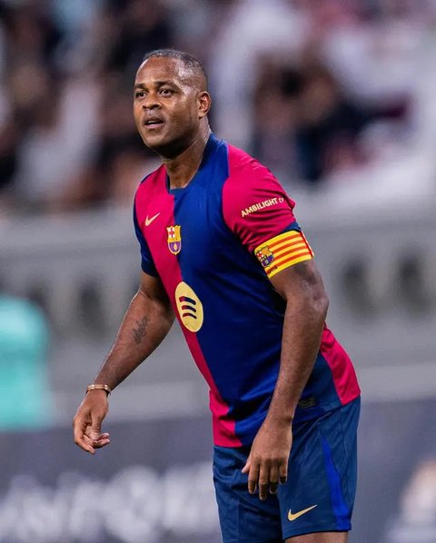 Legenda Barcelona, Patrick Kluivert. (AFP/FRANCK FIFE)