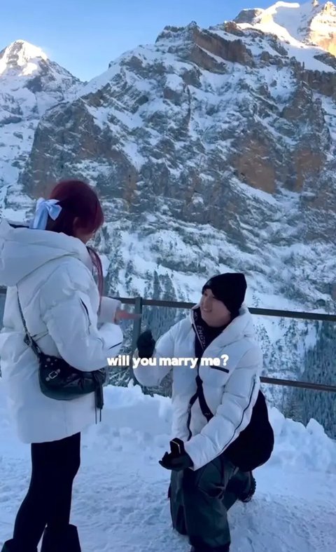 Potret Brisia Jodie Dilamar Alden di Swiss, Romantis Berlatar Gunung Salju (Sumber: Instagram/brisiajodie96)