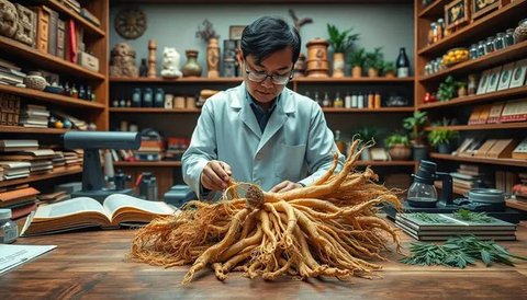 orang sedang membuat teh ginseng (ilustrasi oleh AI)