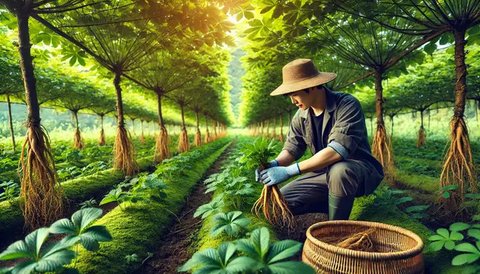 orang sedang membuat teh ginseng (ilustrasi oleh AI)